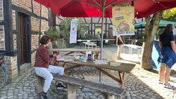 Die Stabsstelle betreute einen Stand zum Thema Fairtrade im Rahmen der Fairen Woche im Zoo Krefeld.